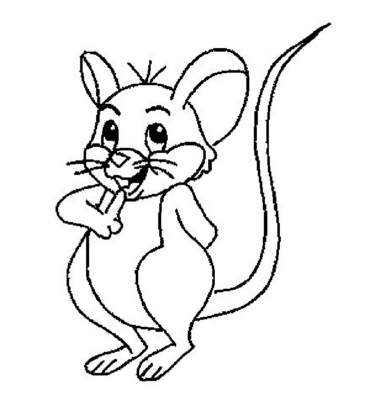 Childrens Coloring Pages to Print for Free Mouse