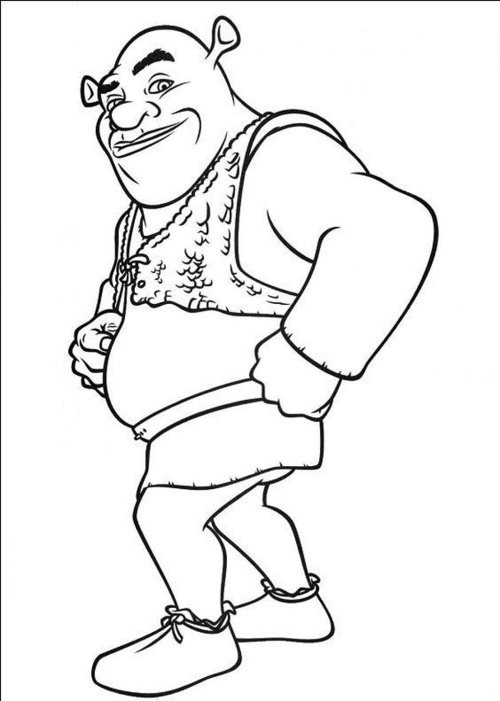 Childrens Colouring Pages to Print Shrek