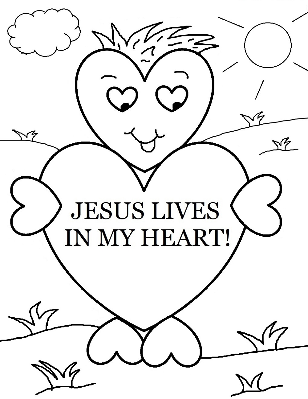 Christian Coloring Pages Preschool
