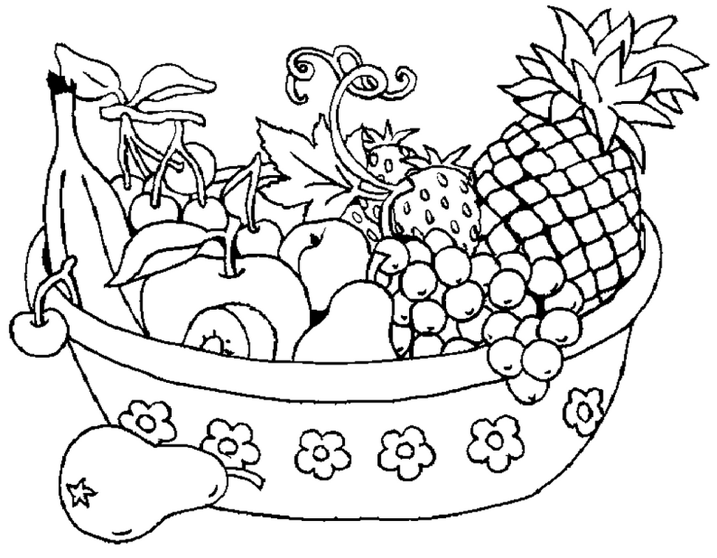 Coloring Pages for Girls Online Fruit