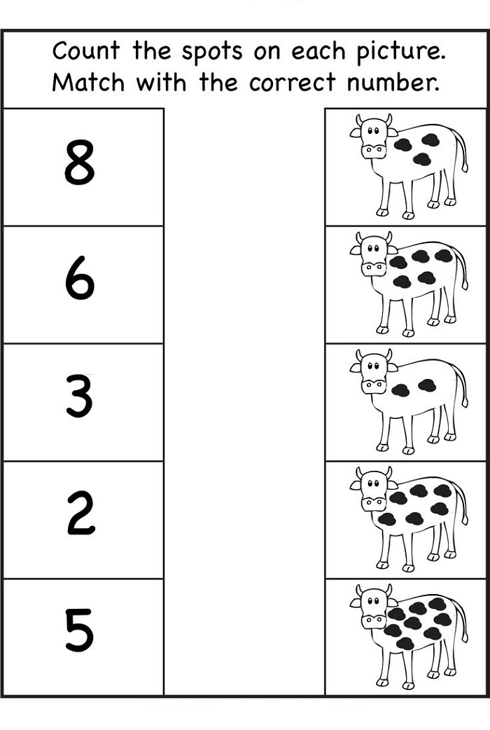 Count Worksheet for Nursery Class