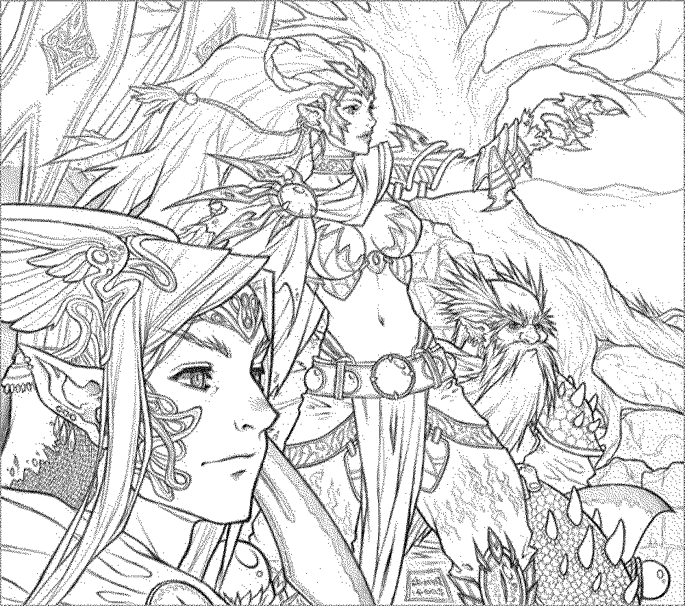 Fantasy Coloring Pages Adults