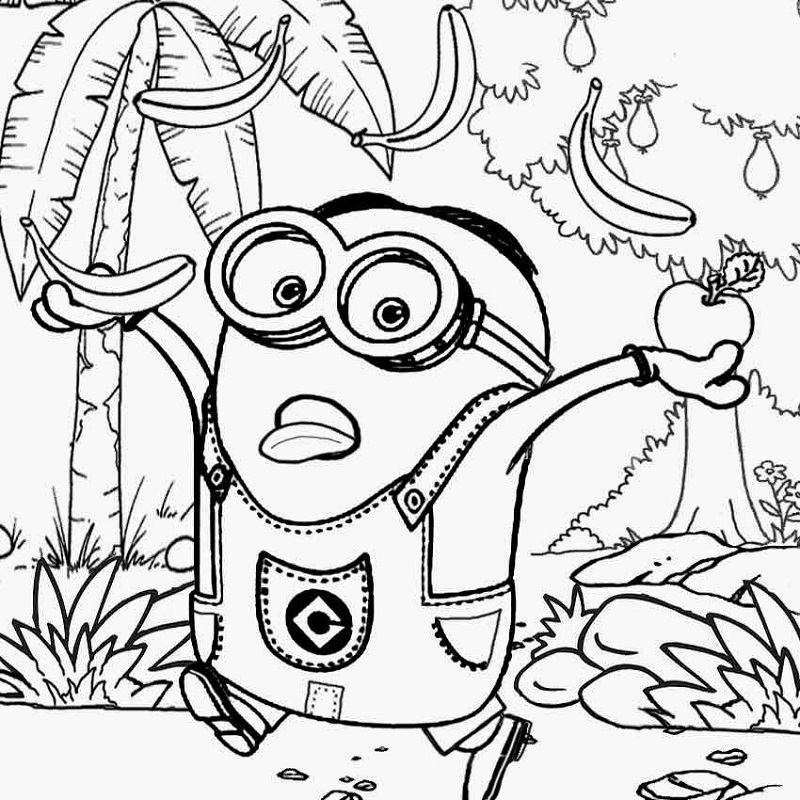 Free Adult Coloring Pages Minion