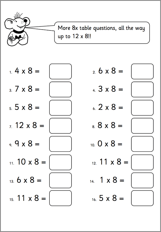 Worksheets for 6 Year Olds to Print Free