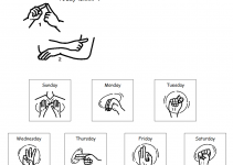day in asl pictures printable