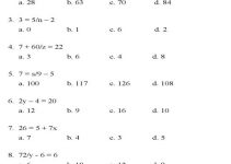 Basic Math Worksheets Algebra