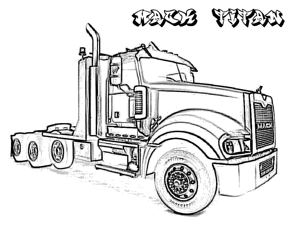 Coloring Pages for Boys Trucks