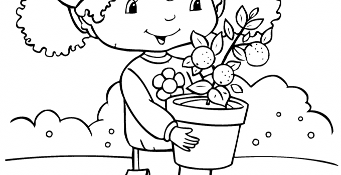 Coloring Pages for Girls Cartoon