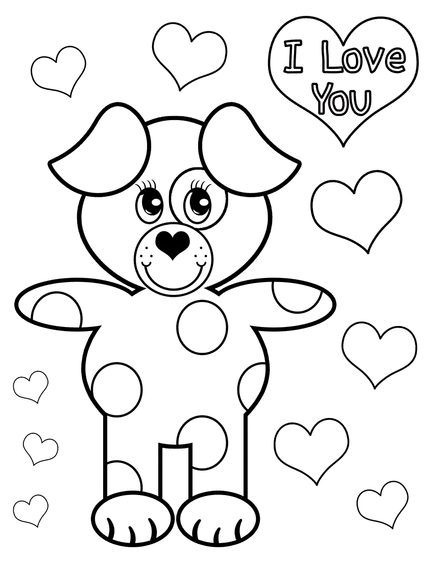Love Coloring Pages for Children