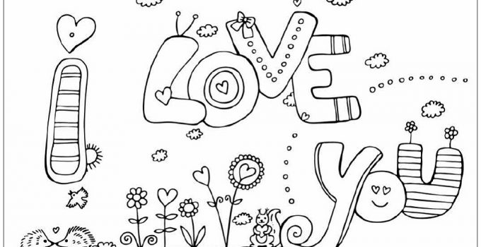 Love Coloring Pages for Kids
