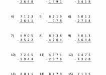 Math Computation Worksheets 3rd