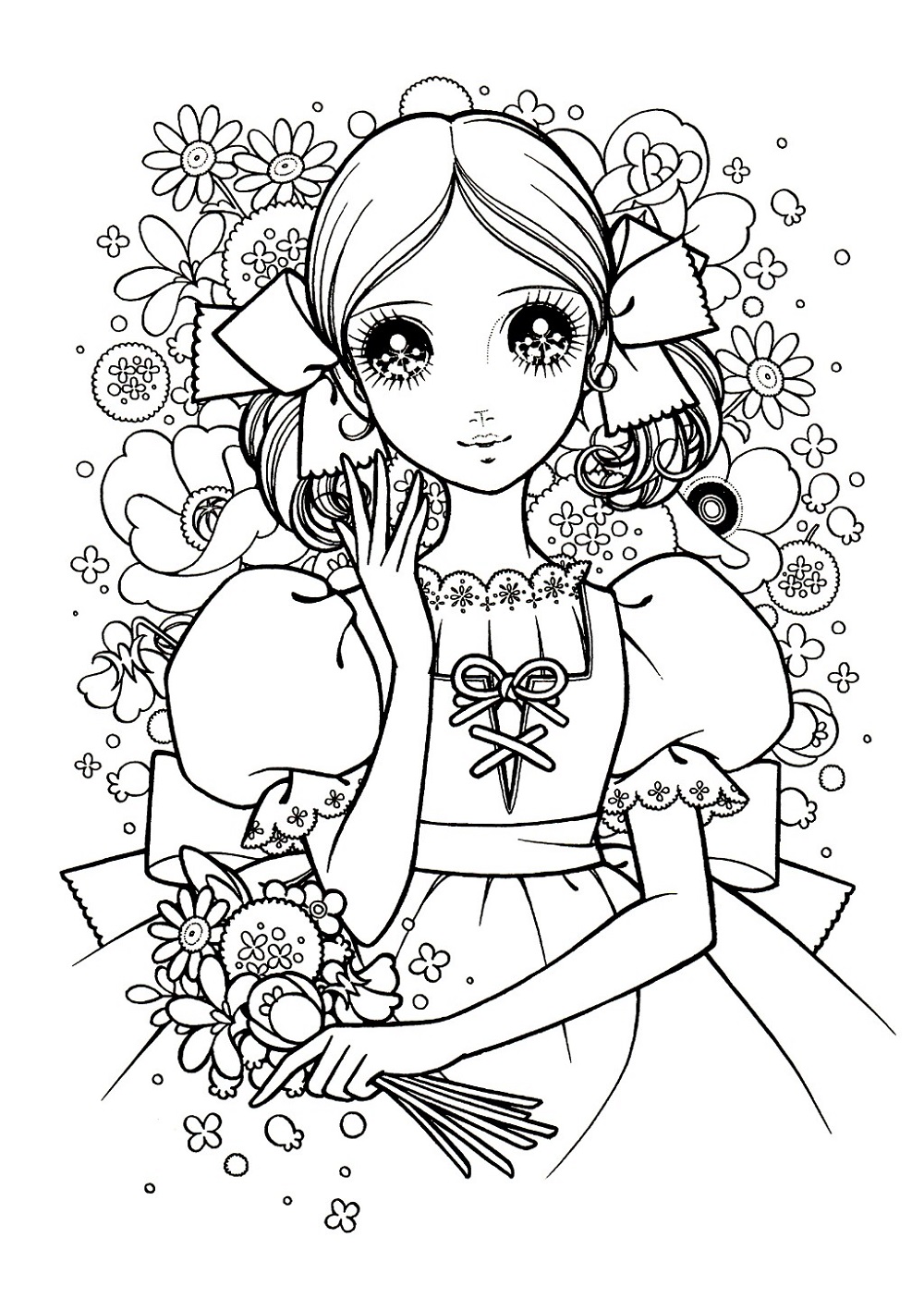 Online Coloring Pages for Kids Anime