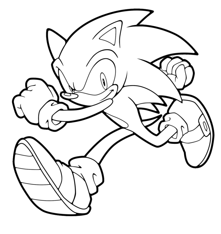 Online Coloring Pages for Kids Sonic