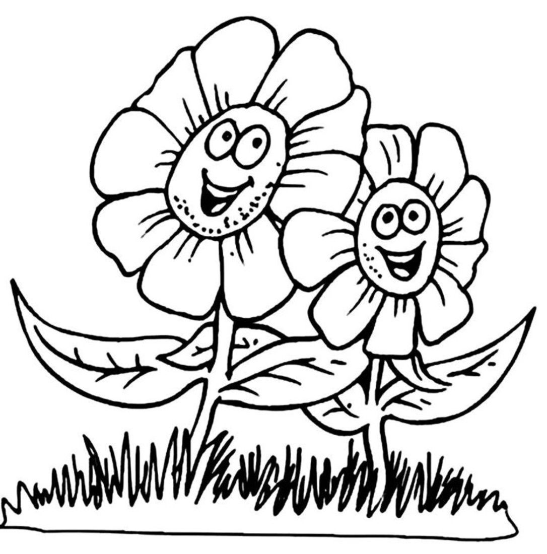 Spring Coloring Pages Kids