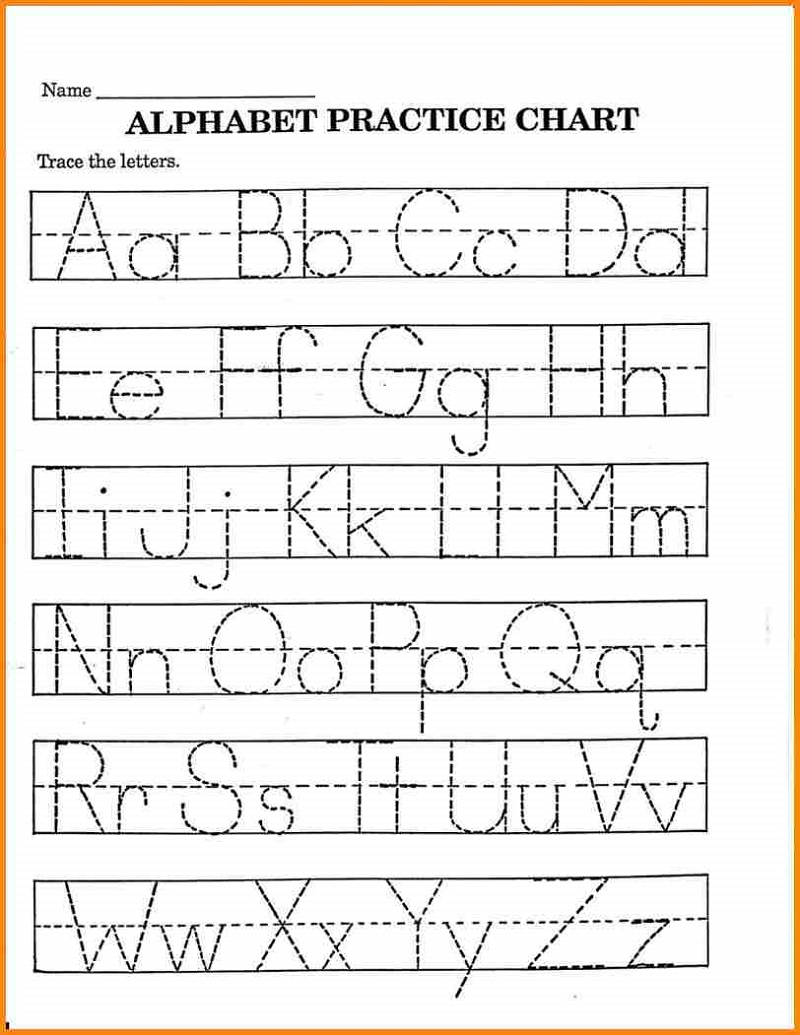 Pre K Math Worksheets Alphabet
