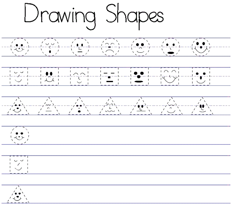Preschool Activity Sheets Drawing