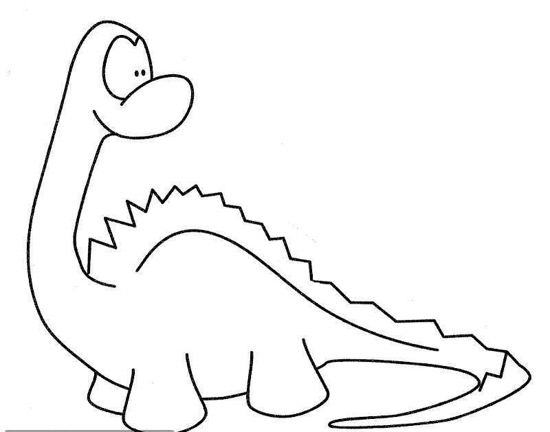 Free Coloring Sheets for Preschoolers Dino
