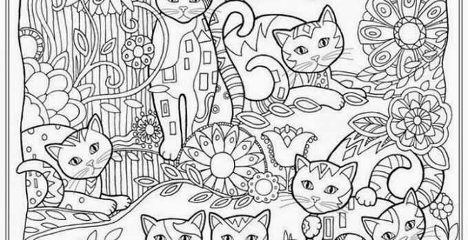 Free Printable Coloring Pages for Adults Cats