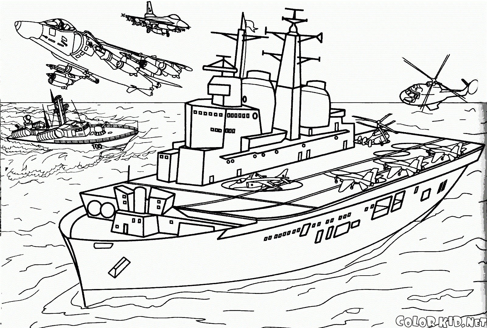 Hard Coloring Pages Ship