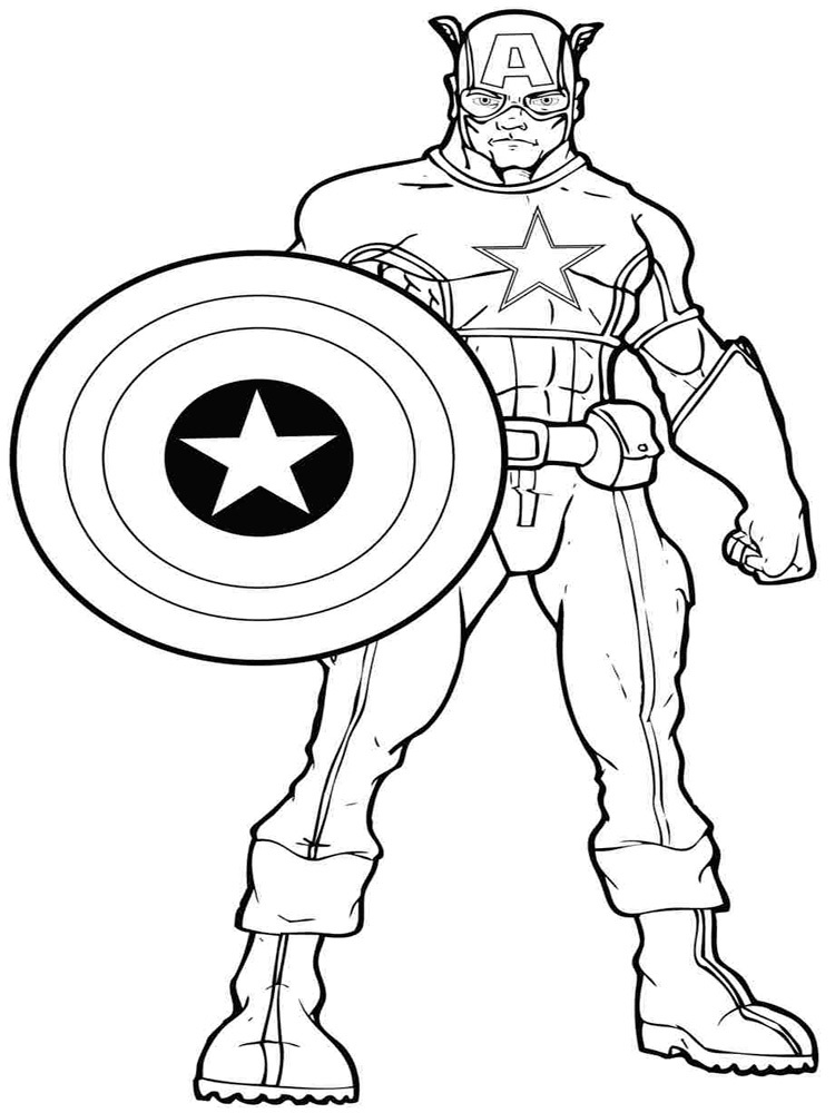 Coloring Sheets for Boys Hero