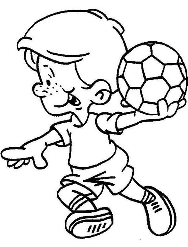 Free Colouring Pictures for Children Sport