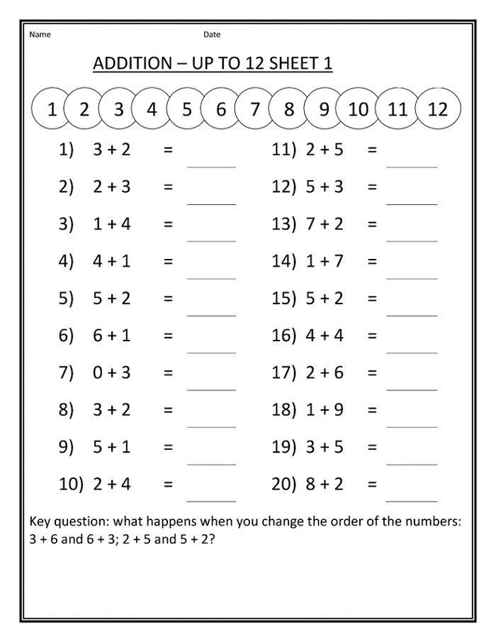 Maths for 7 Year Olds Worksheets Free