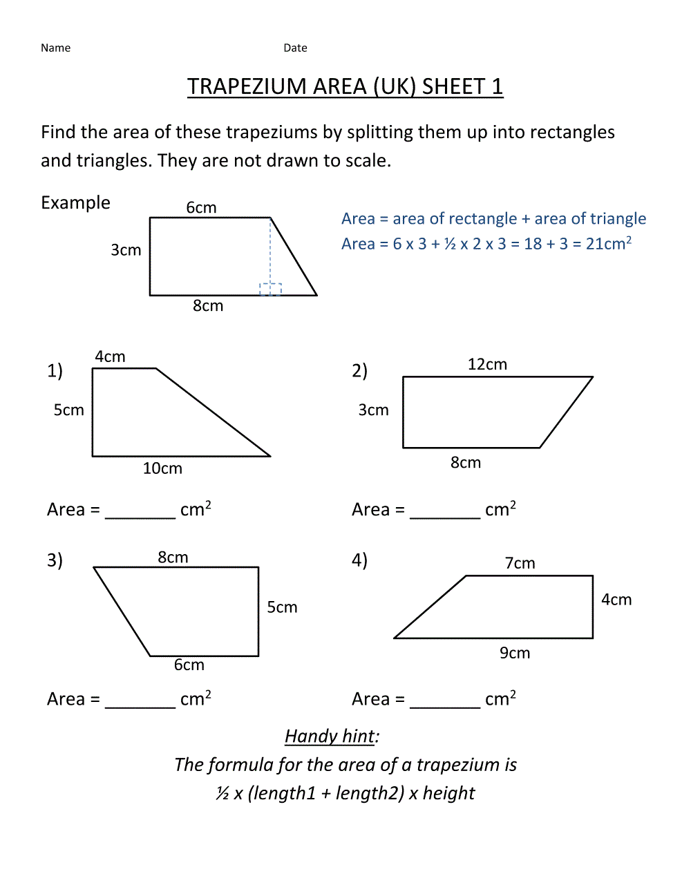 Prep Math Worksheets Shape