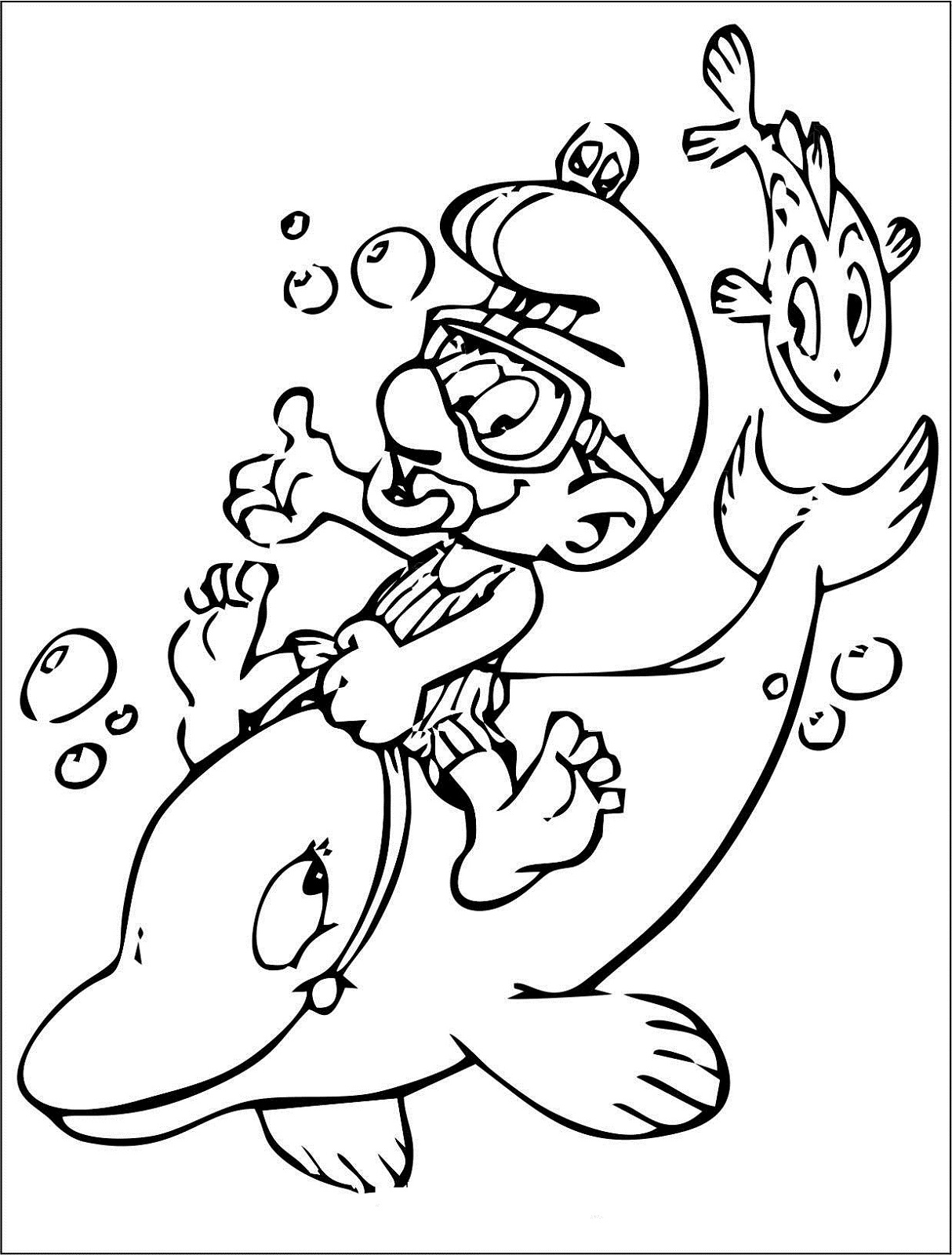 Free Coloring Sheets to Print Smurfs