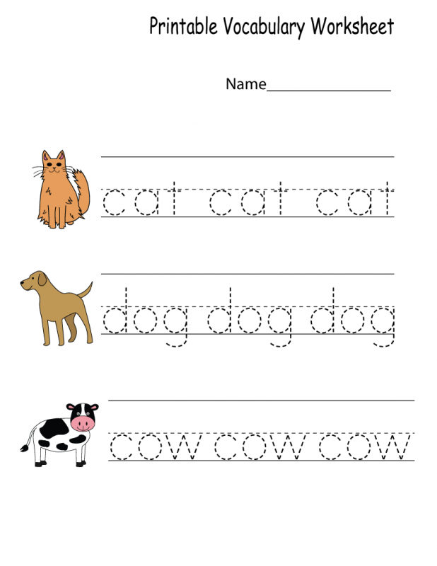 Kindergarten English Worksheets Free Printables | Learning Printable