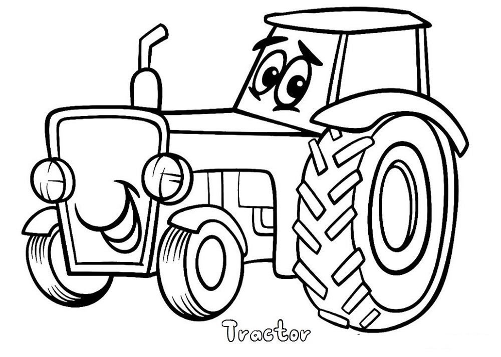 Pictures to Print Out and Color Tractor