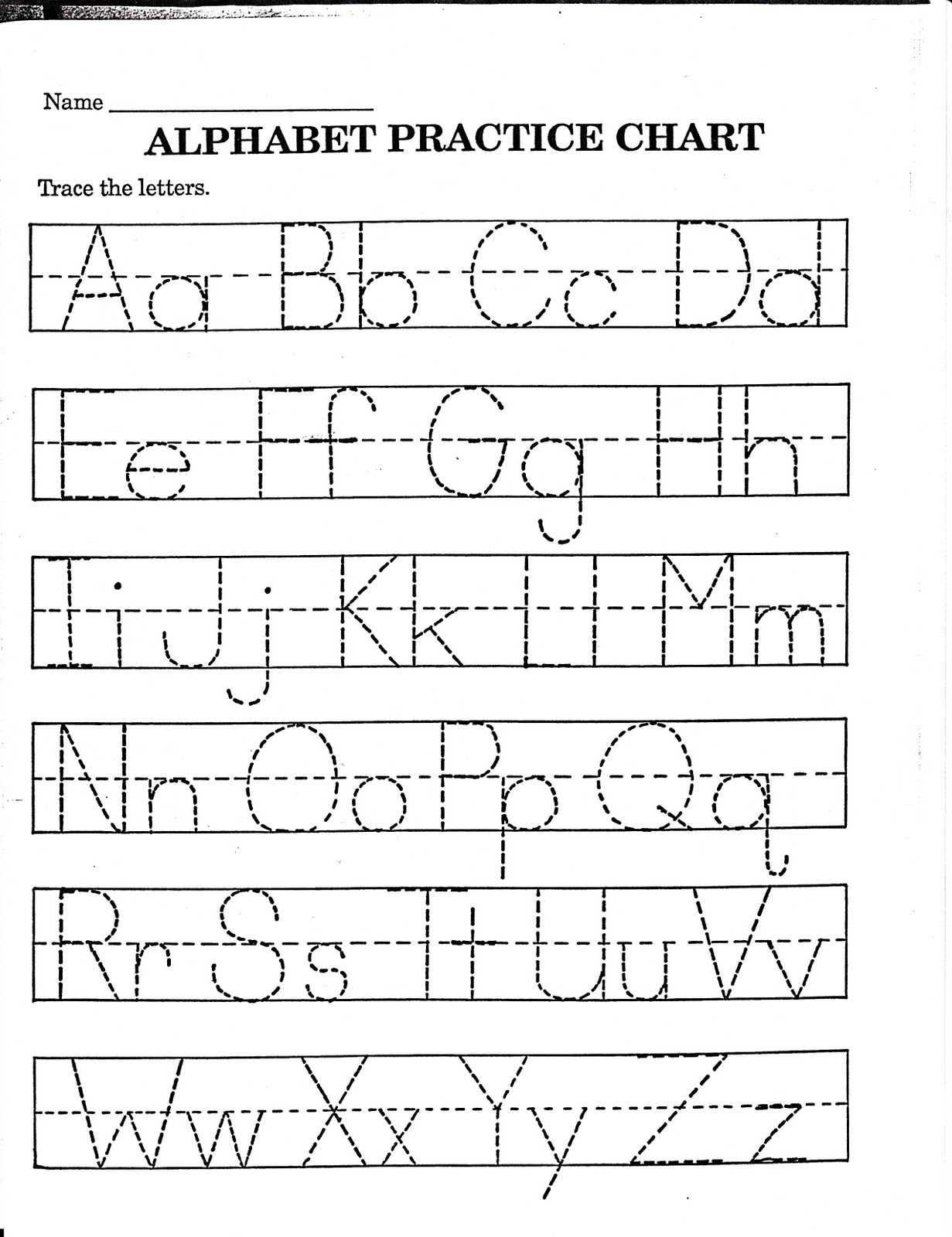 Preschool Printable Activities Alphabet