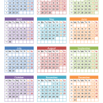 free calendar 2018 color