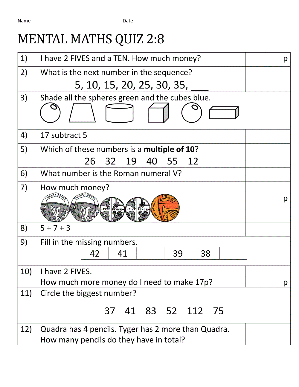 Year 8 Maths Worksheets Printable Free