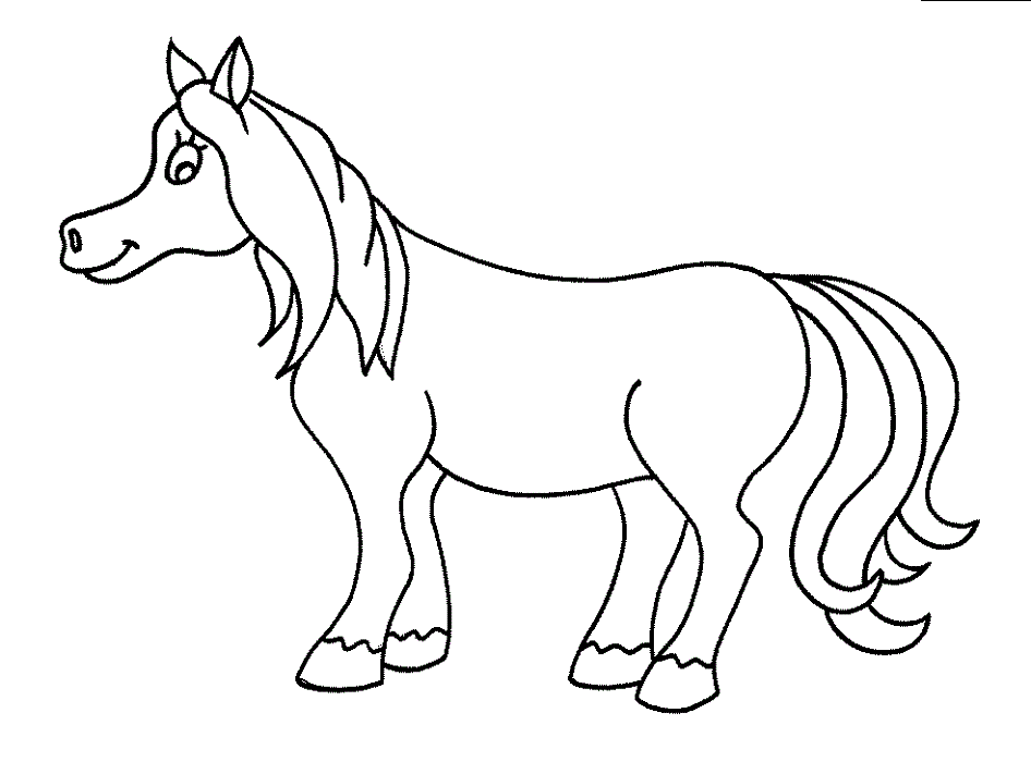 Kindergarten Coloring Pages Free Horse