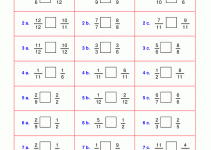 Worksheets for Grade 4 Fraction