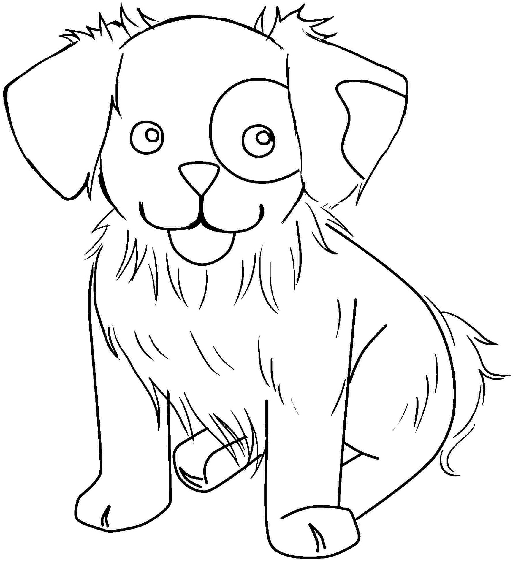 Free Online Printable Coloring Pages Dog