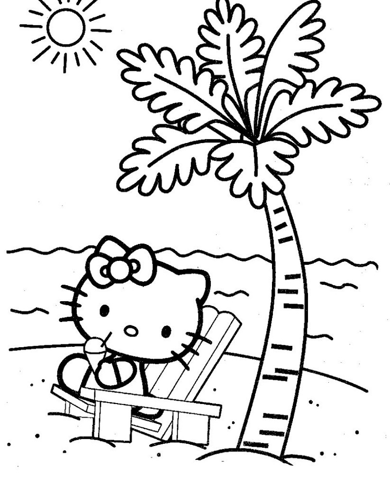 Free Coloring Book Pages Summer