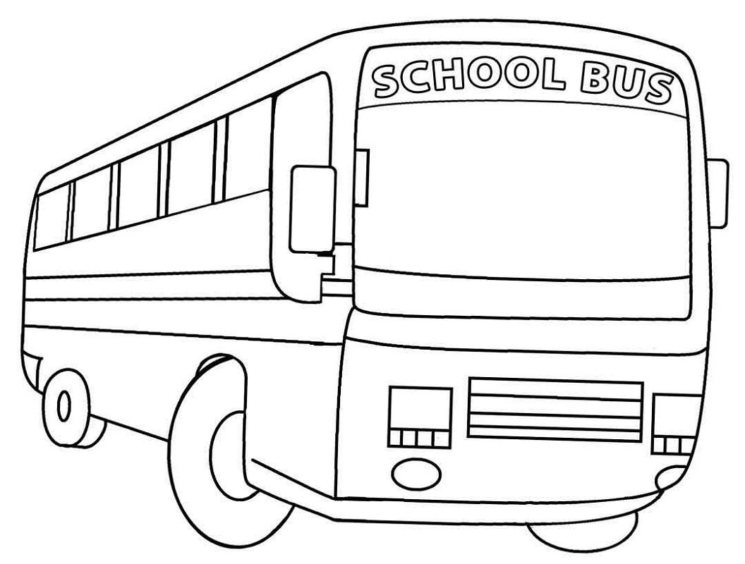 Free Coloring Pages for Kids Bus