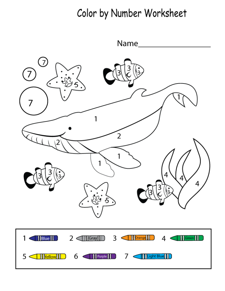 Printable Pictures to Color for Kindergarten