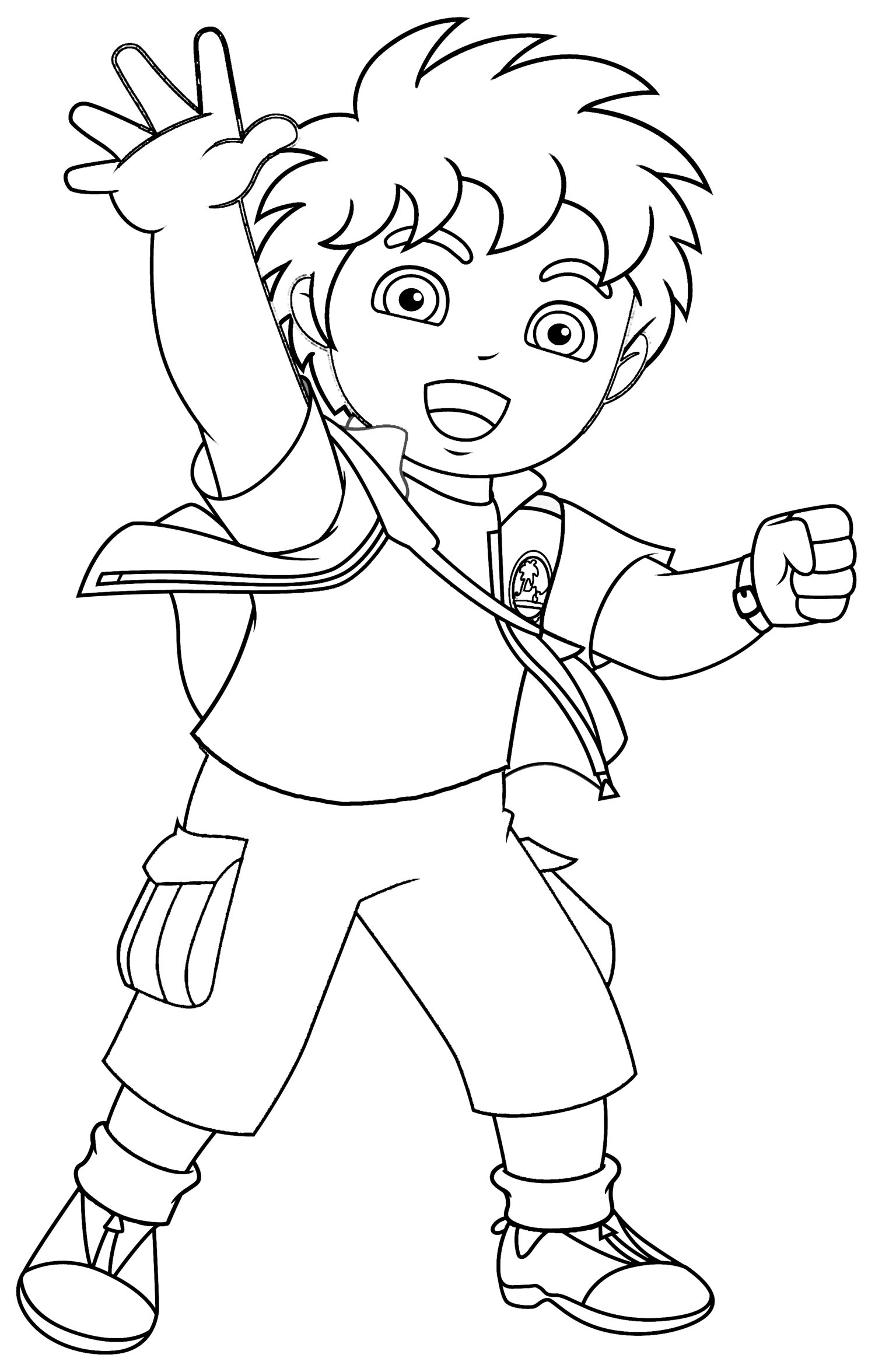 Free Printable Coloring Sheets for Kids Diego