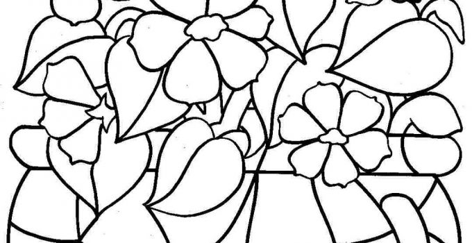 Printable Coloring Pages for Kids Flowers