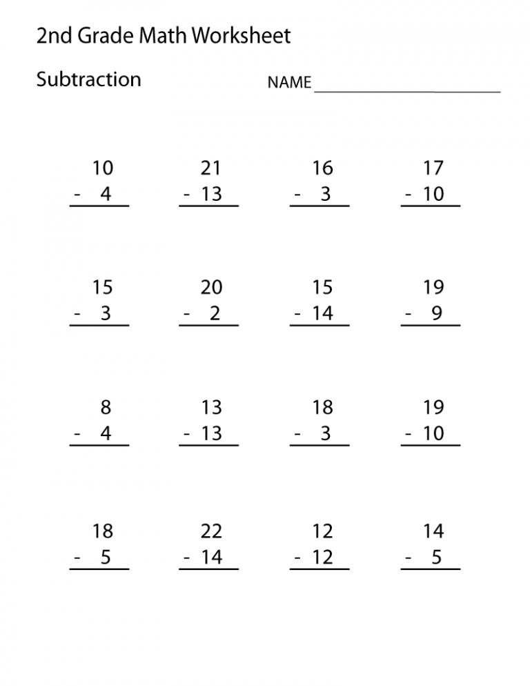 Printable 2nd Grade Worksheets for Students | Learning Printable