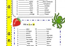 A and An Worksheets Free Printable Children
