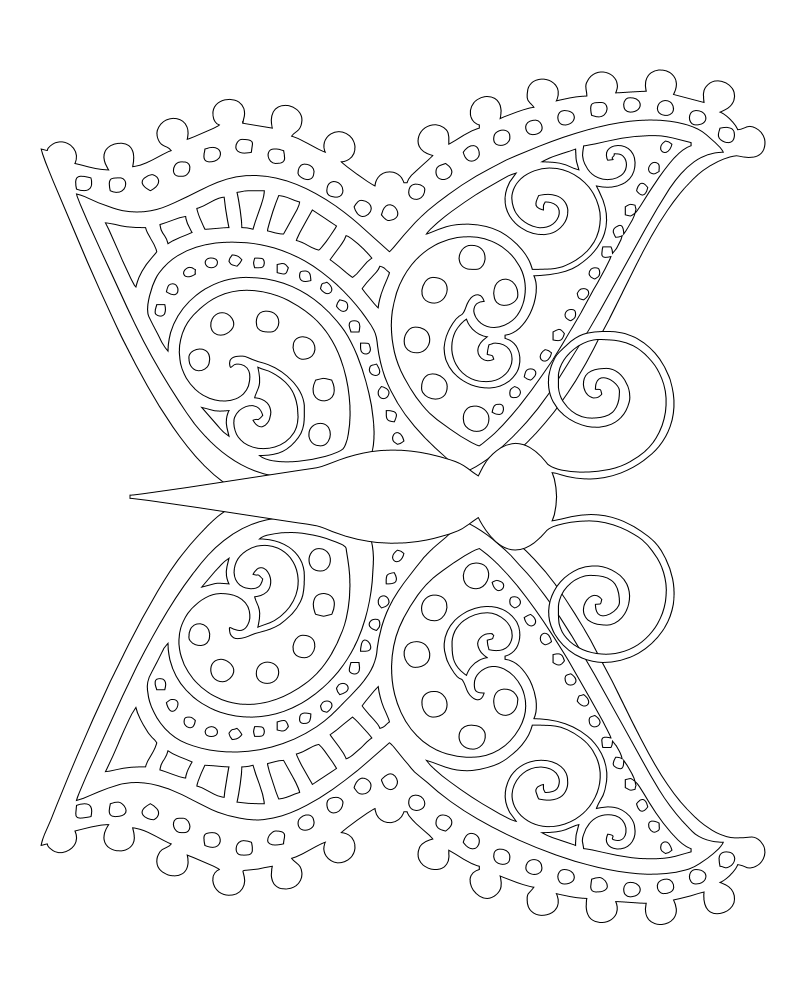 Cool Butterfly Coloring Pages