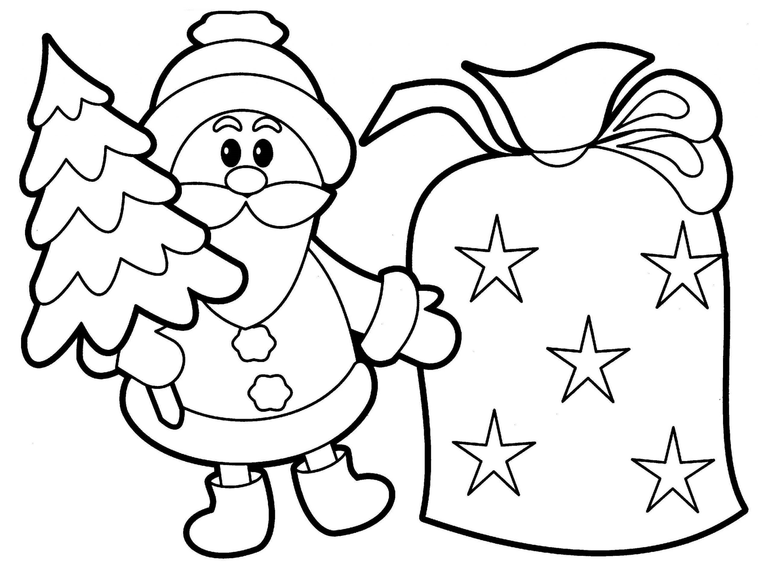 Christmas Coloring Pages for Toddlers