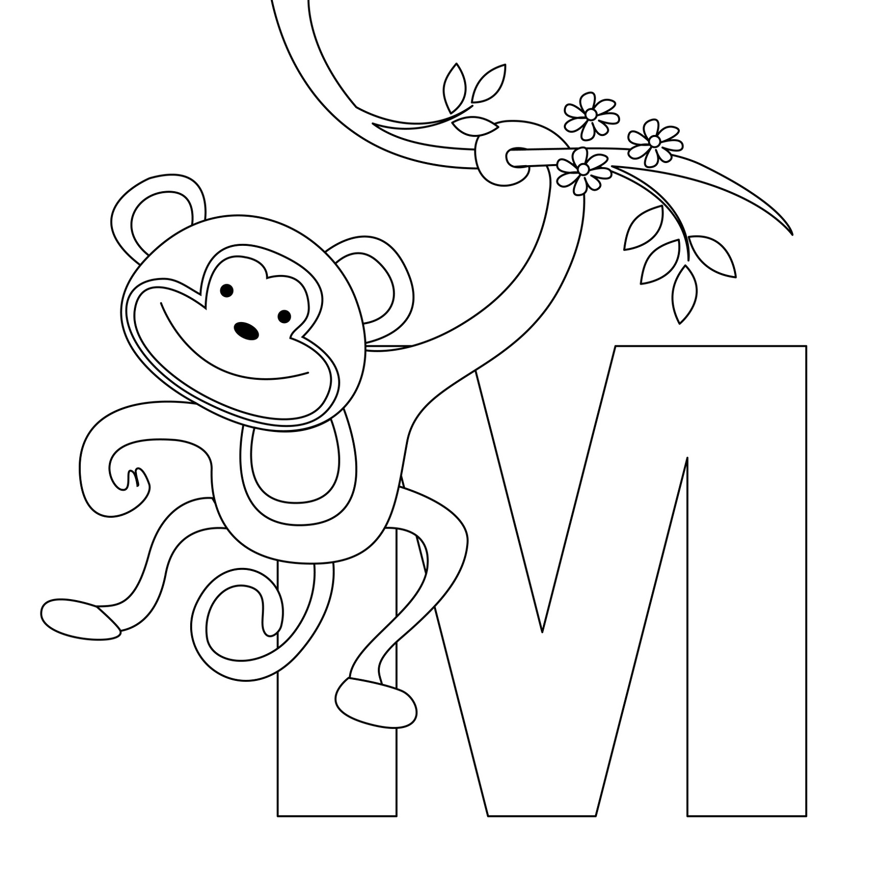 Alphabet Coloring Pages Toddlers