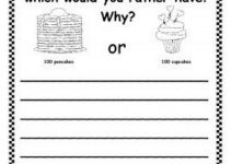 First Grade Writing Worksheets Opinion