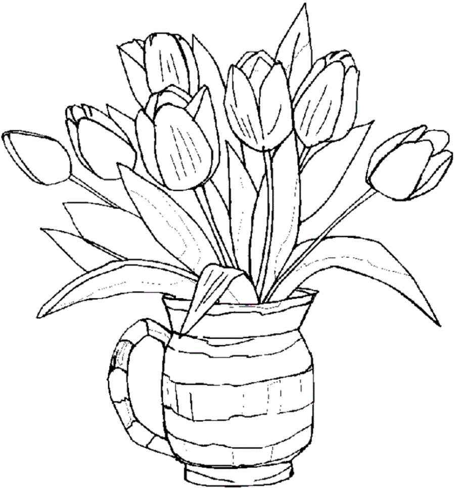 Free Adult Coloring Pages Flower