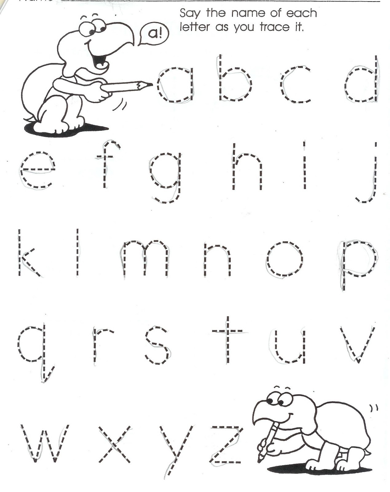 Homework for Kindergarten Worksheets Alphabet
