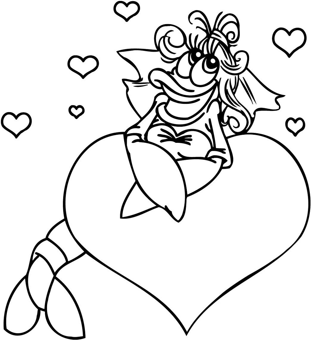 Love Coloring Pages for Girls